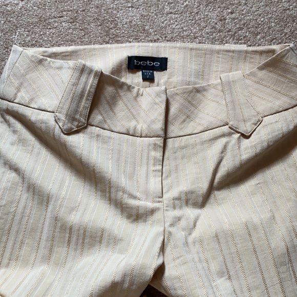 Bebe khaki pin stripe pants - Picture 3 of 6